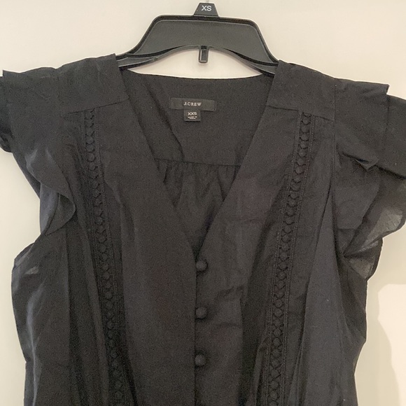 J. Crew Black Blouse XXS - Picture 3 of 4
